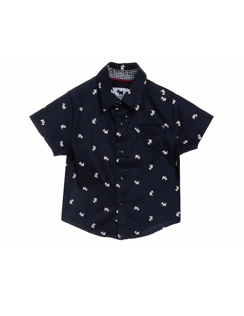 Camisa casual de algodón manga corta para niño 1