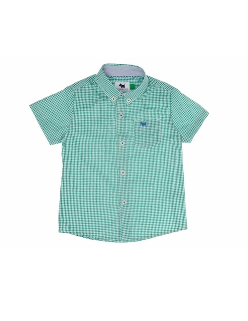 Camisa casual de algodón manga corta para niño 1