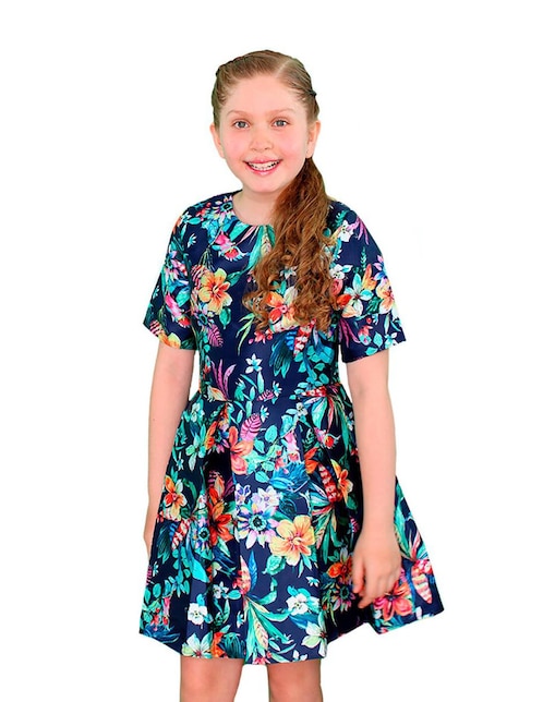 Vestido Carana manga regular para niña