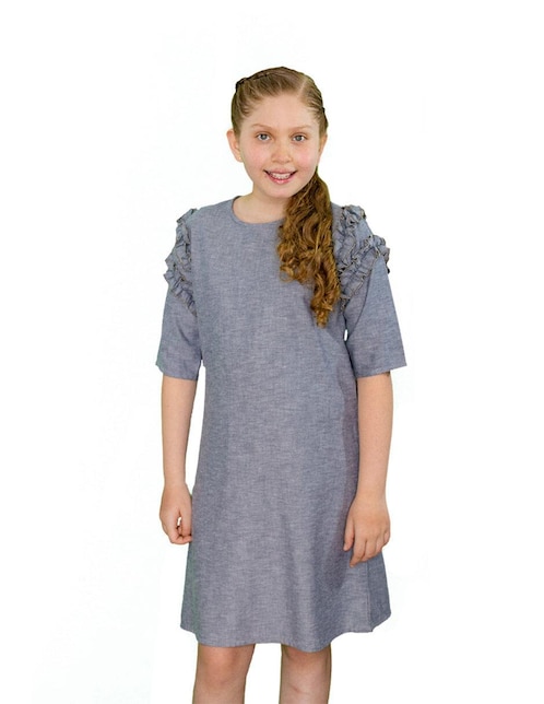 Vestido Carana manga regular para niña