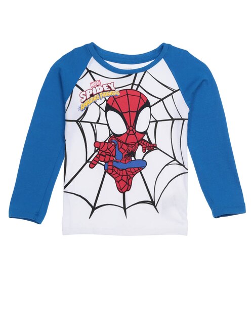 Playera Spider-Man manga larga para niño 