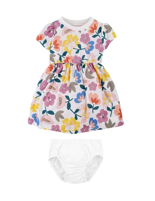 Vestido con calzón Baby Creysi manga regular para bebé niña