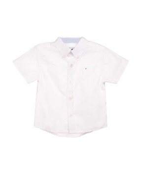 Camisa Casual Ferrioni De Algodón Manga Corta Para Bebé Niño