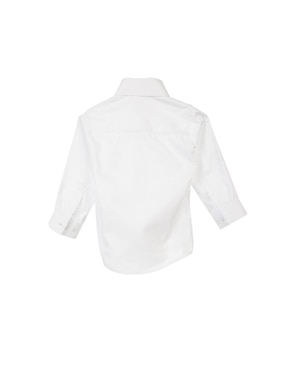 Camisa de vestir Mon Caramel de algodón manga larga para niño