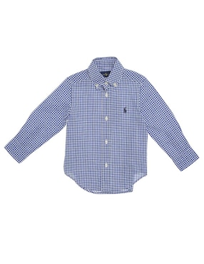 Camisa Polo Ralph Lauren manga larga de algodón para bebé