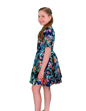 Vestido Carana manga regular para niña