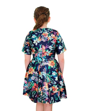 Vestido Carana manga regular para niña