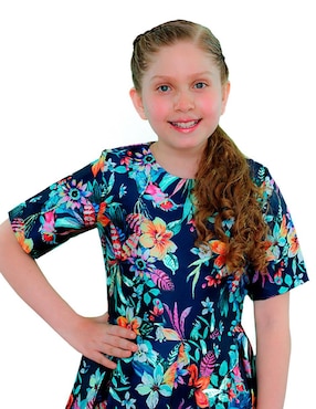 Vestido Carana manga regular para niña