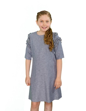 Vestido Carana manga regular para niña