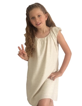 Vestido Carana manga ranglán para niña