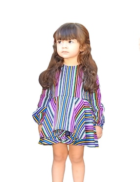 Vestido Carana manga globo para niña