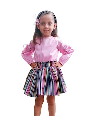 Conjunto Carana de algodón para niña
