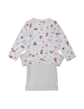 Set playera pijama para hombre Creysi de algodón