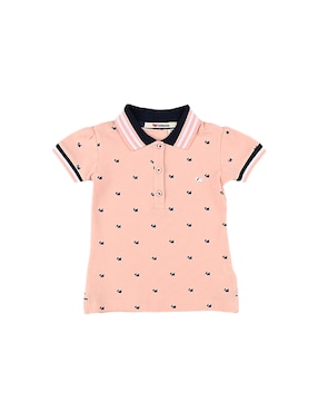 Playera tipo polo Ferrioni estampado logo para bebé