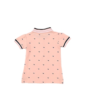 Playera tipo polo Ferrioni estampado logo para bebé