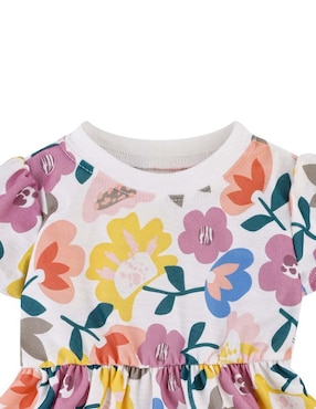 Vestido con calzón Baby Creysi manga regular para bebé niña