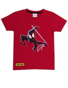 Playera Spider-Man Manga Corta Para Niño