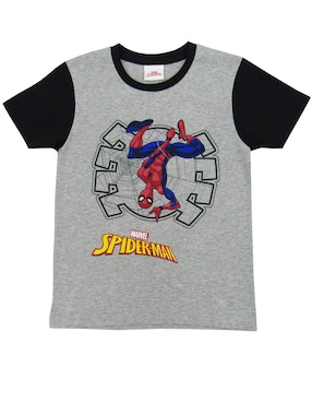 Playera Spider-Man Manga Corta Para Niño