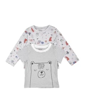 Set De Playera Baby Creysi Estampado Gráfico Para Niño