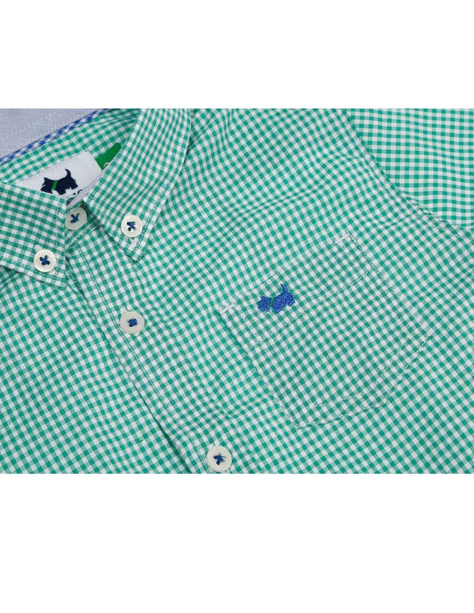 Camisa casual de algodón manga corta para niño 3