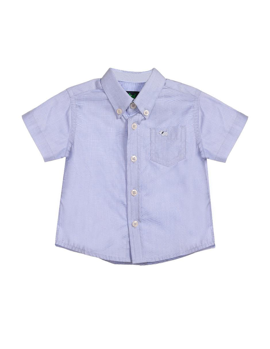 Camisa casual de algodón manga corta para niño Camisa casual de algodón manga corta para niño