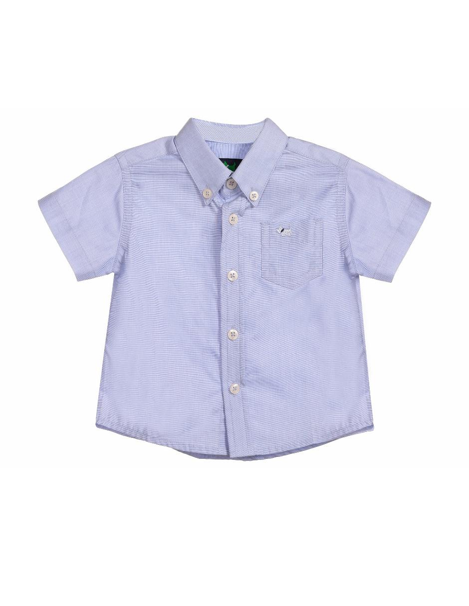 Camisa casual de algodón manga corta para niño