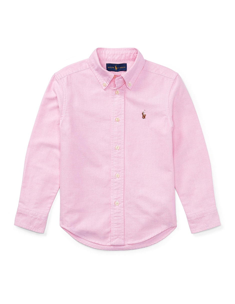 Camisa casual de algodón manga larga para niño