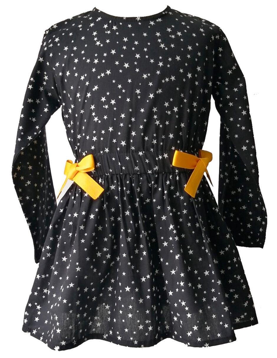 Vestido manga regular para niña