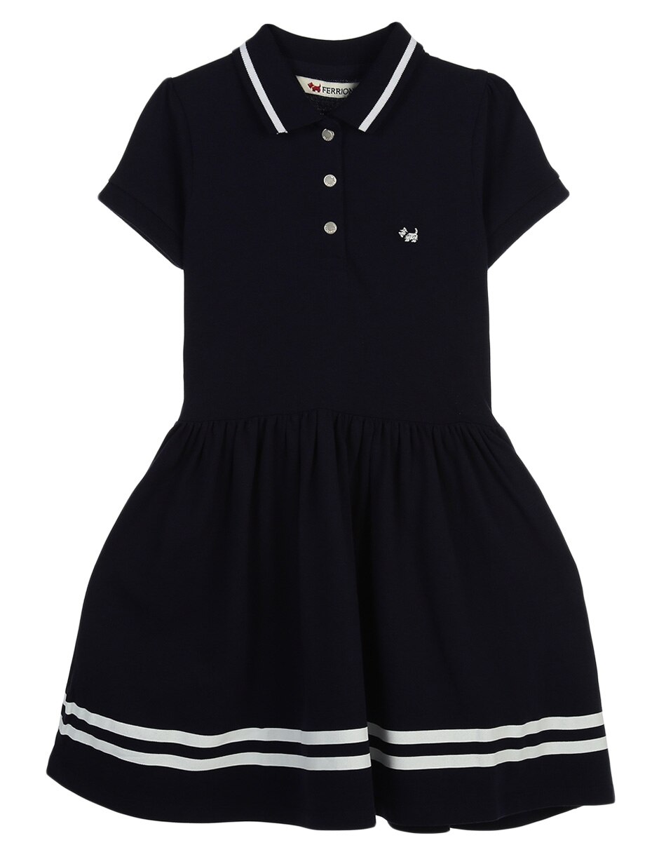 Vestido Ferrioni manga regular con botones para niña en Liverpool