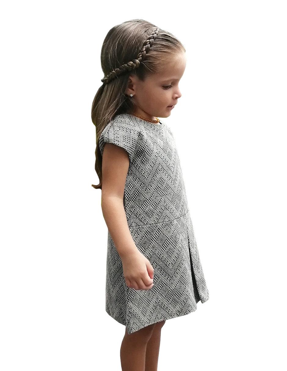 Vestido manga regular para niña 2