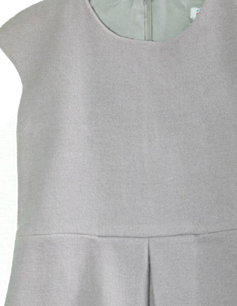 Vestido manga regular para niña