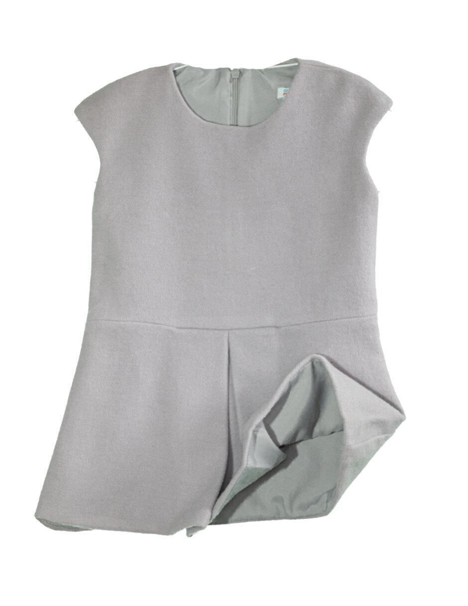 Vestido manga regular para niña