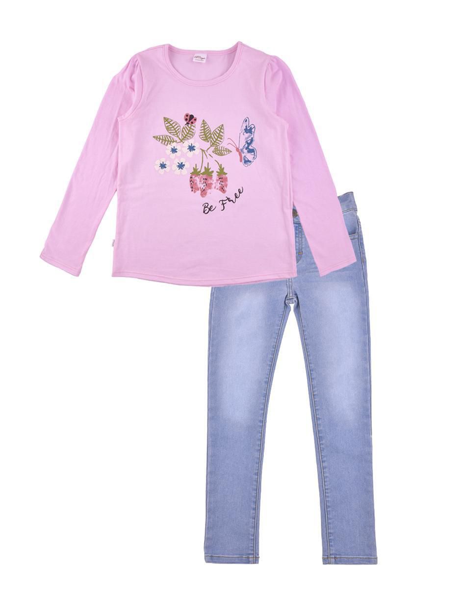 Jersey niña en rosa – Tienda de Ropa Infantil online – Calabuch