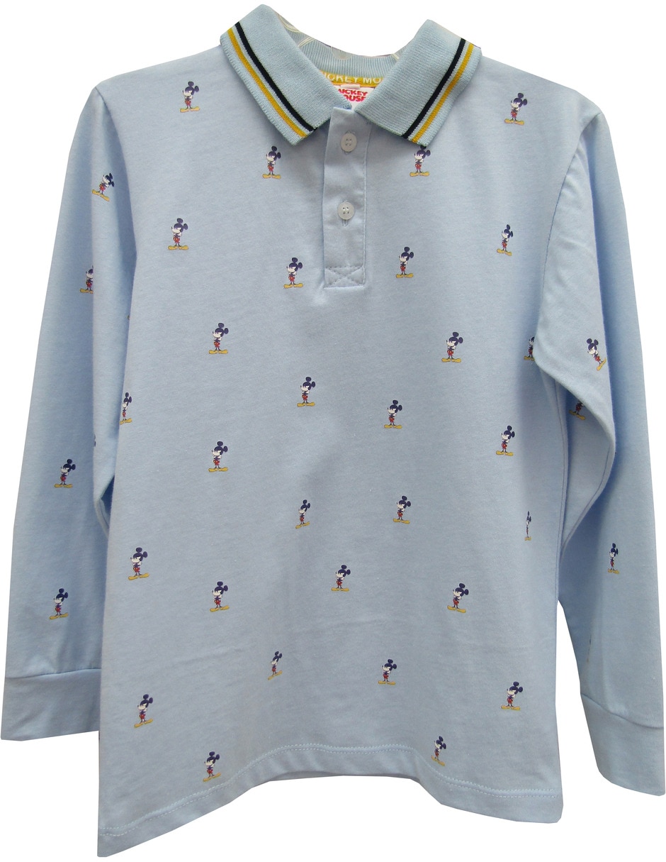 Playera tipo polo de algodón para niño Playera tipo polo de algodón para niño