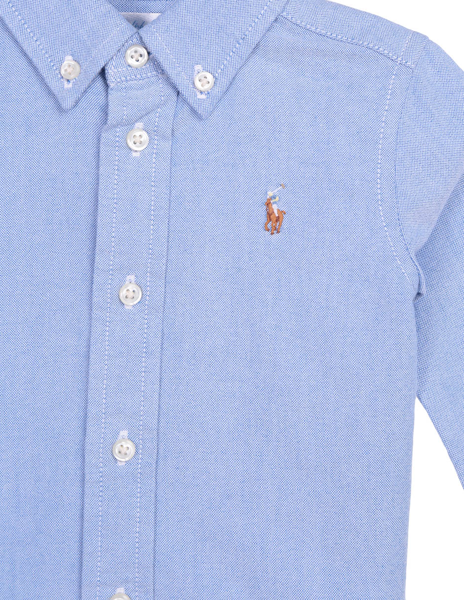 Camisa casual de algodón manga larga para niño 3
