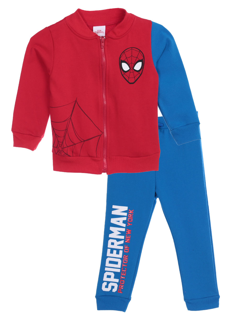 Conjunto pants chamarra regular Spider-Man con elástico para niño |  