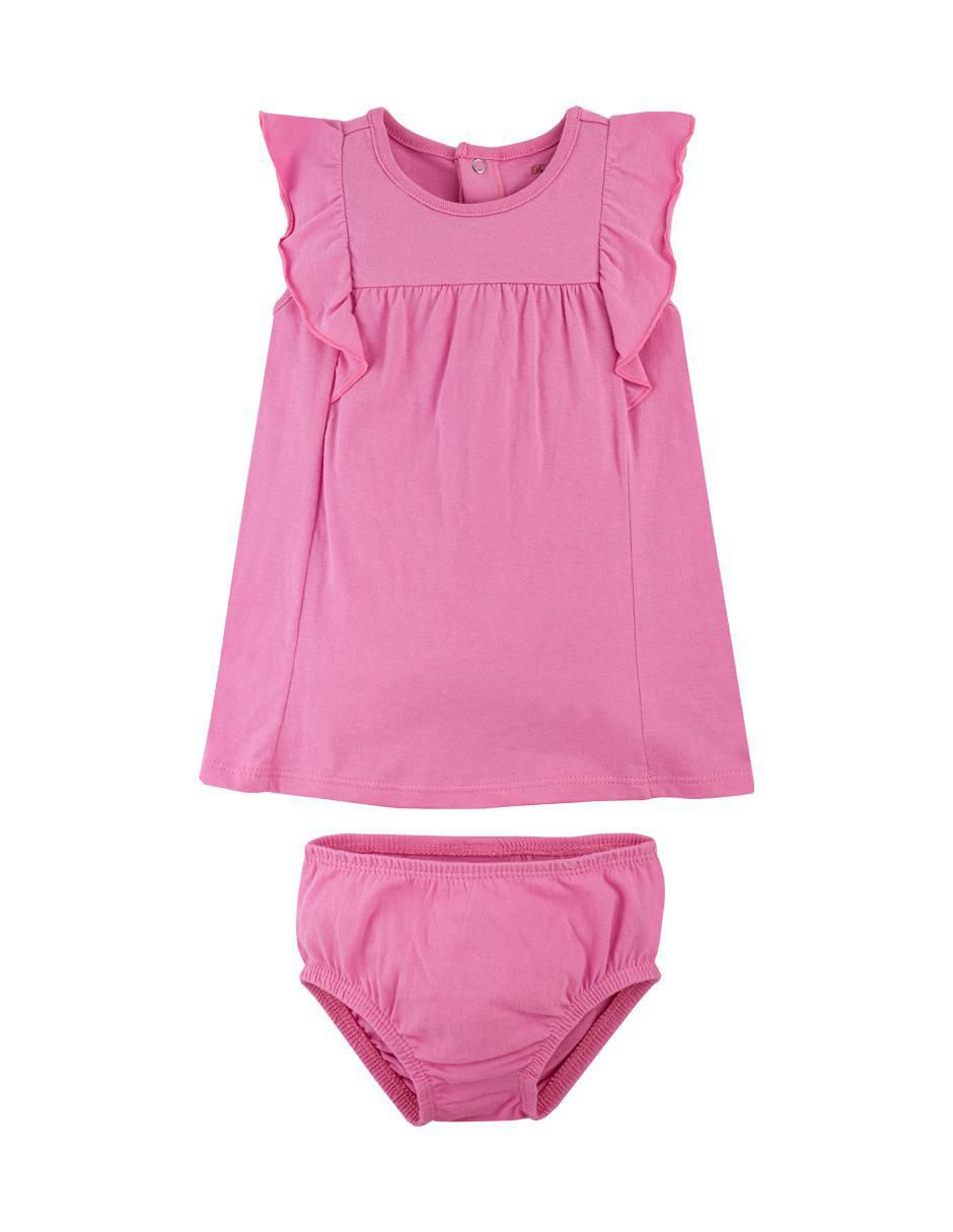 Vestido con calzón para bebé niña