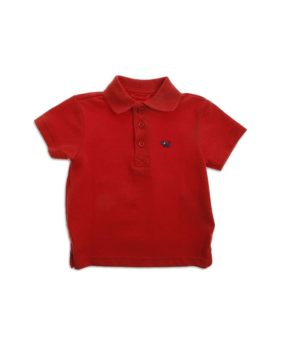 Playera tipo polo de algodón para bebé niña Playera tipo polo de algodón para bebé niña